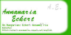 annamaria eckert business card